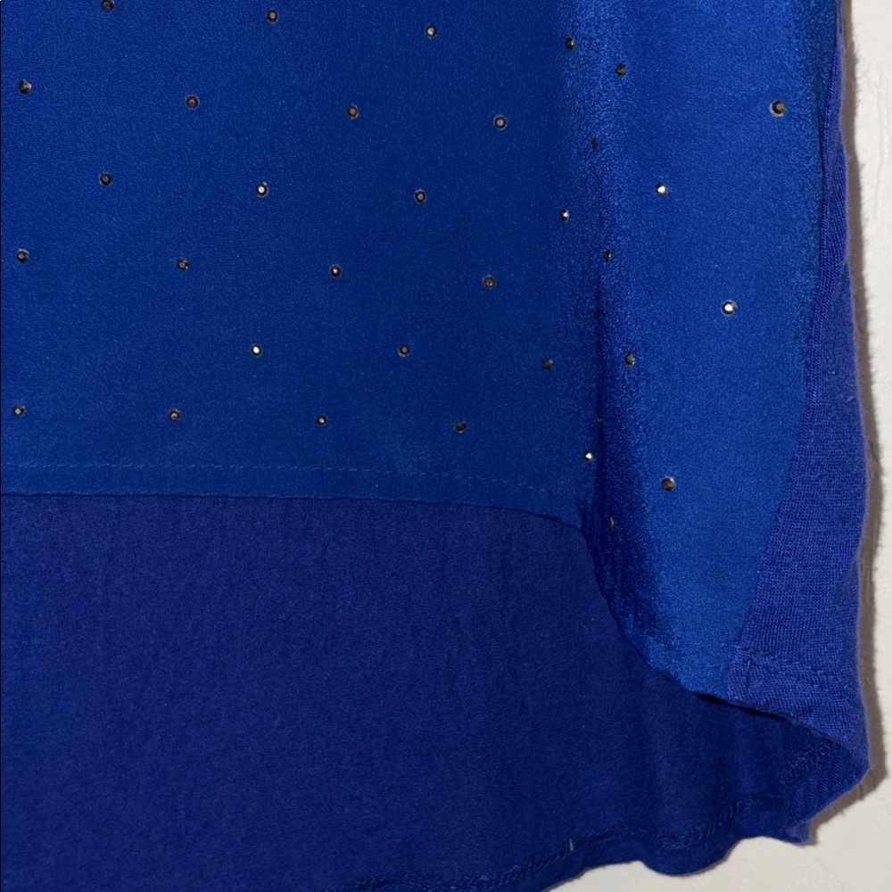 AGB Royal Blue Blouse with Sparkle Details - Picture 6 of 9